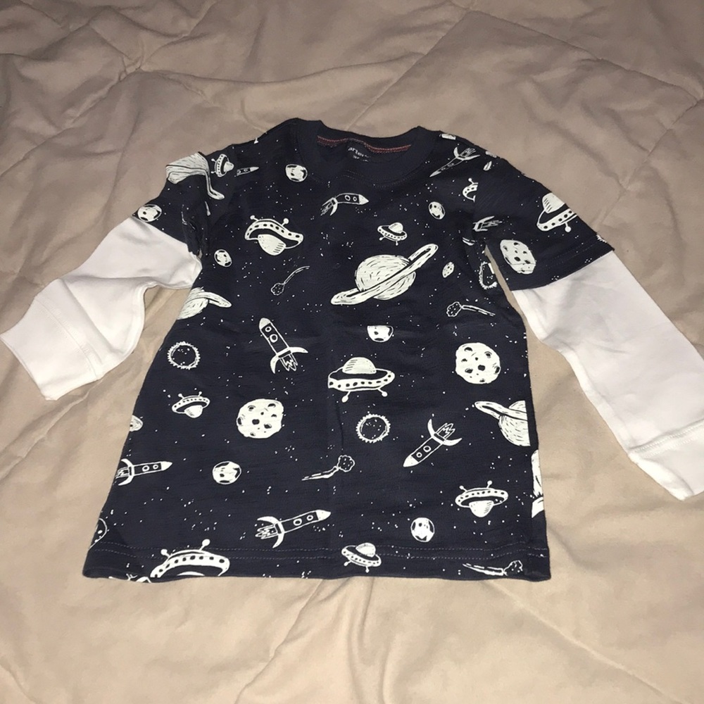 Toddler Boy space top